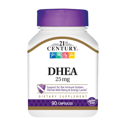 21st Century, DHEA 25 mg, 90 Capsules, 90 Servings