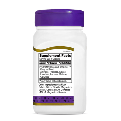 21st Century, Digestive Enzymes, 60 Capsules, 60 Servings