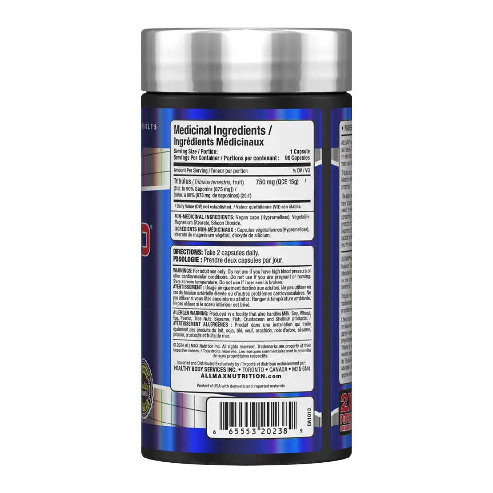 ALLMAX Essentials, TribX90, 90 Capsules, 90 Servings