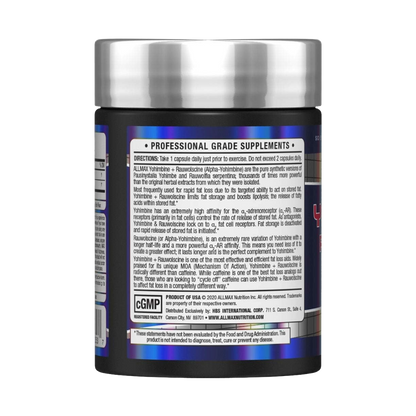 ALLMAX Essentials, YOHIMBINE + RAUWOLSCINE, 60 Capsules, 60 Servings