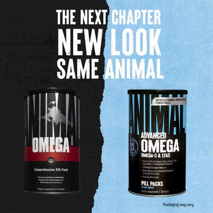 Animal, Advanced Omega-3 & EFAs Pill Packs, 30 Packs