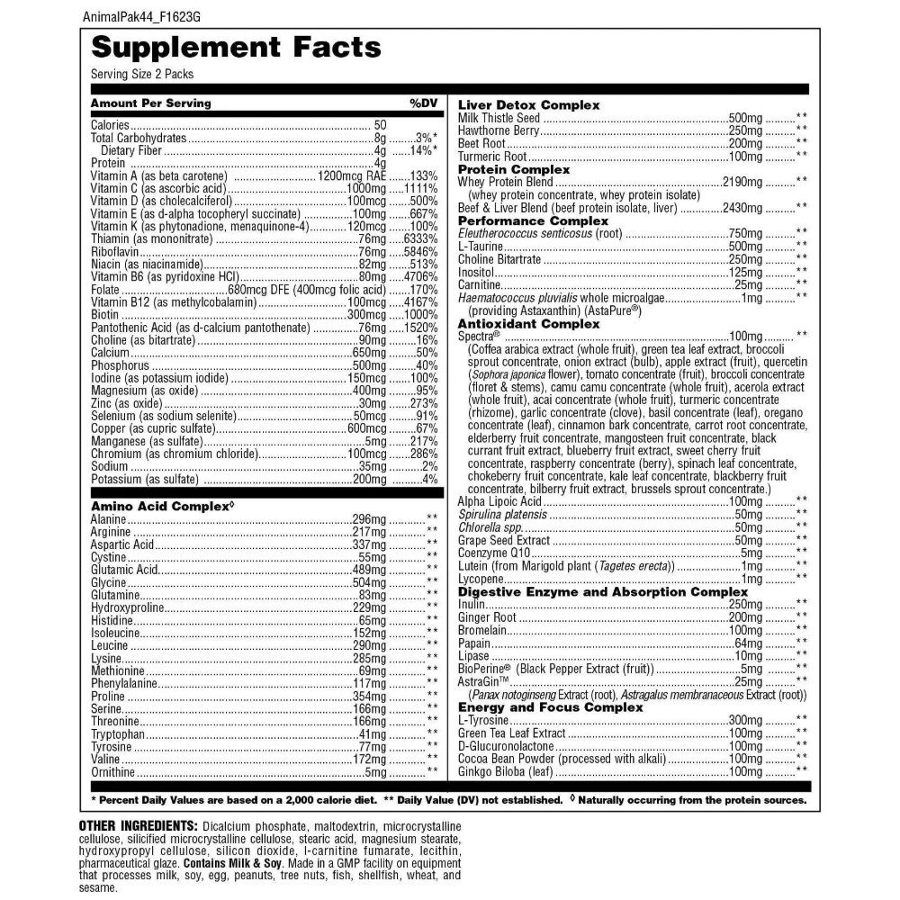 Animal, PAK Ultimate Foundation, Pill Pack, 30 Packs