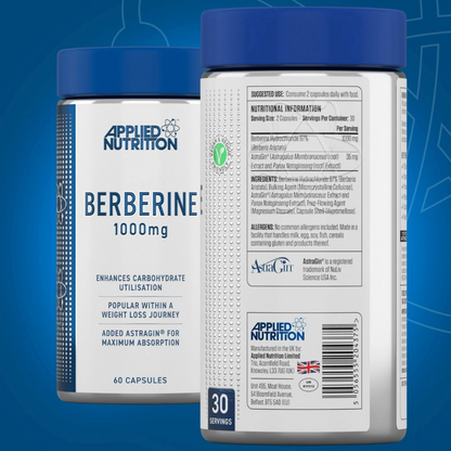 Applied Nutrition, Berberine, 1000mg, 60 Capsules, 30 Servings