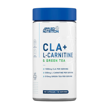 Applied Nutrition, Cla + L-Carnitine & Green Tea, 100 Capsules, 50 Servings
