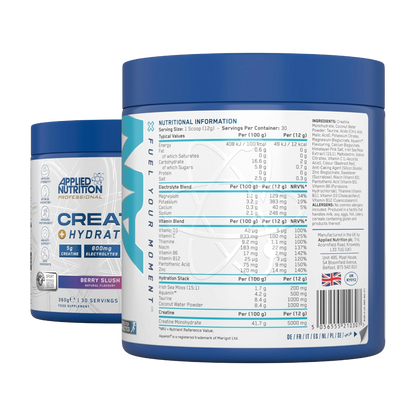 Applied Nutrition, Creatine + Hydration, 360g, 30 Servings