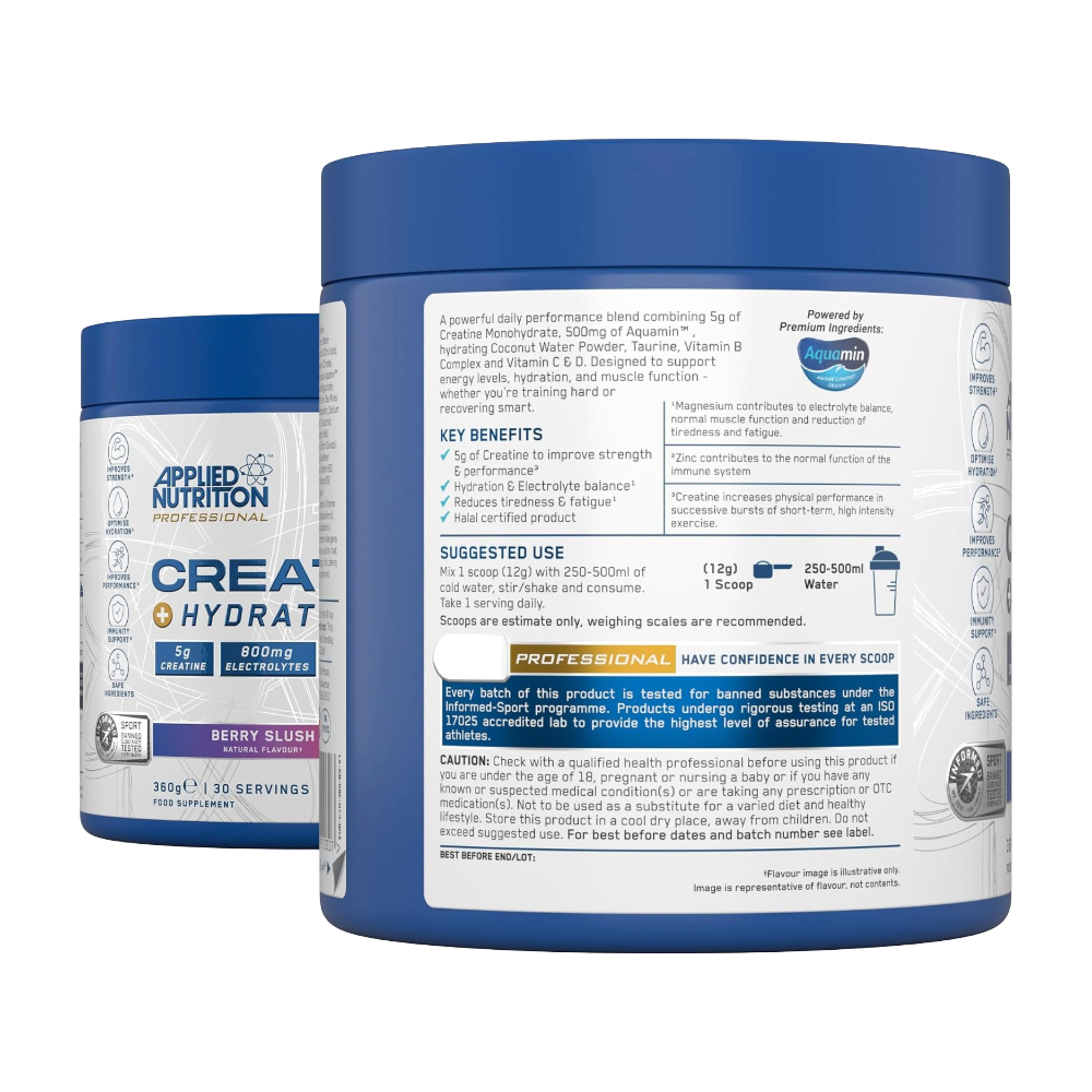Applied Nutrition, Creatine + Hydration, 360g, 30 Servings
