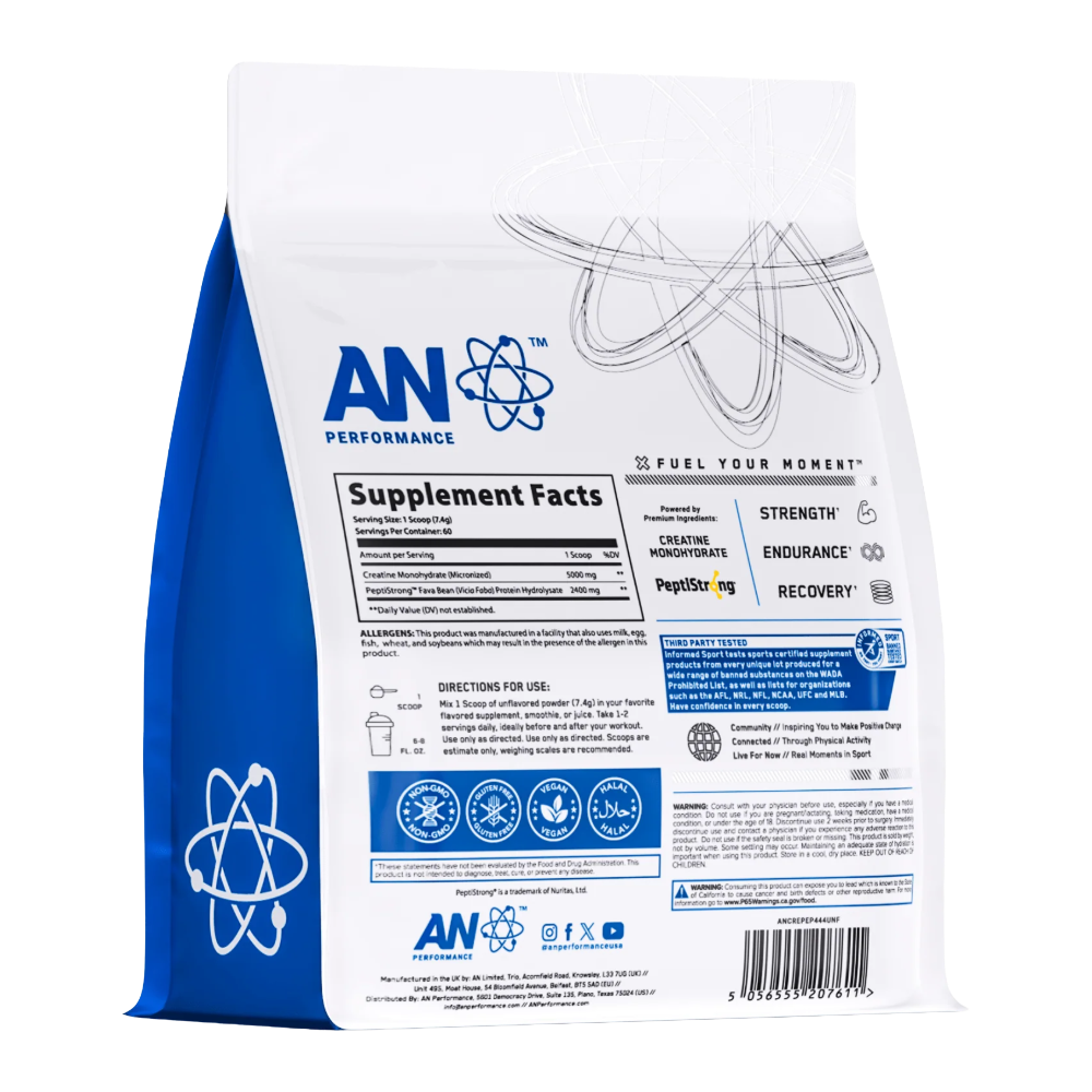 Applied Nutrition, Creatine Monohydrate + Peptide, 444g, 60 Servings