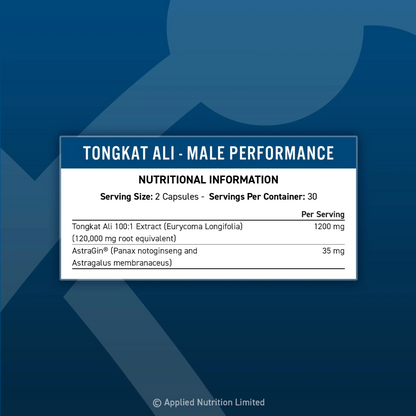 Applied Nutrition, TONGKAT ALI, Male Performance, 60 Capsules, 30 Servings
