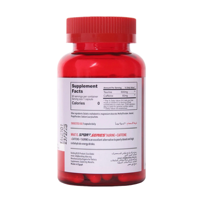 Buliding Blox, Sport Series, Taurine + Caffeine, 600 mg/80 mg, 90 Capsules, 90 Servings