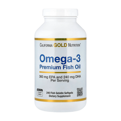 California Gold Nutrition, Omega-3, 240 Softgels, 120 Servings
