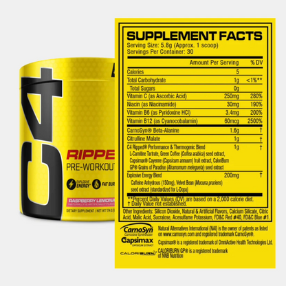 Cellucor, C4 Ripped, 175g, 30 Servings