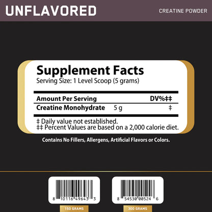 Challenger nutrition, Creatine Monohydrate, 150g, 30 Servings