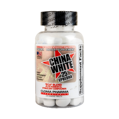 Cloma pharma, China White, 100 Tablet, 100 Servings