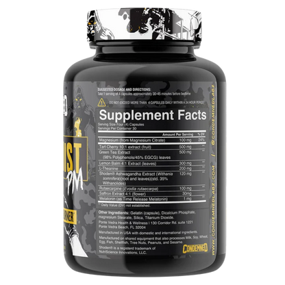 Condemned Labz, Arsynist PM Sleep Aid + Fat Burner, 120 Capsules, 30 servings