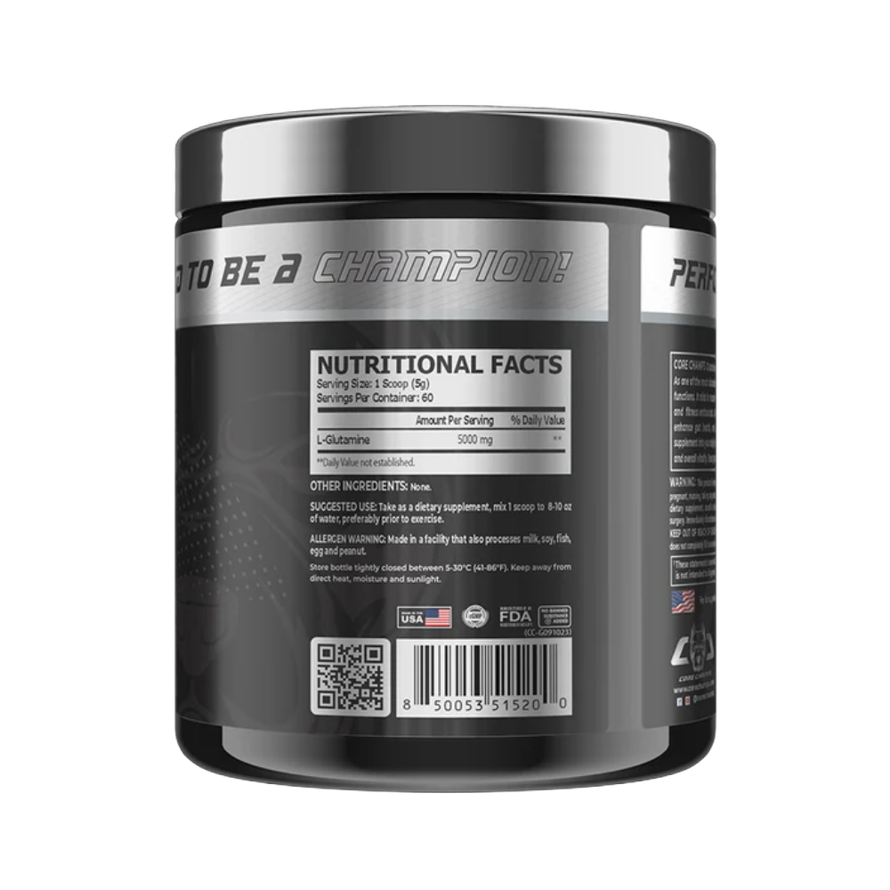 Core Champs, Glutamine, 300g, 60 Servings