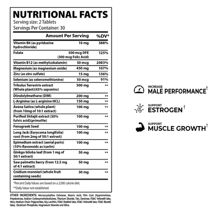Core Champs, Testro Gen, 60 Tablets, 30 Servings