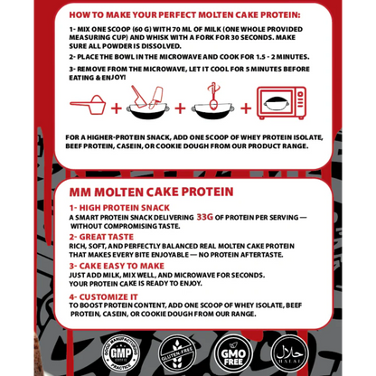 DR.Mohamed Mahmoud, Molten Cake Protein, 1.2kg, 20 Servings