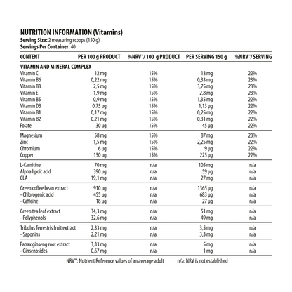 DY Nutrition, Metabolic Gainer, 6kg, 40 Servings