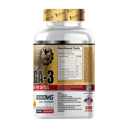 Dexter Jackson, Omega-3 Fish Oil 1OOO mg, 90 Softgels, 90 Serving