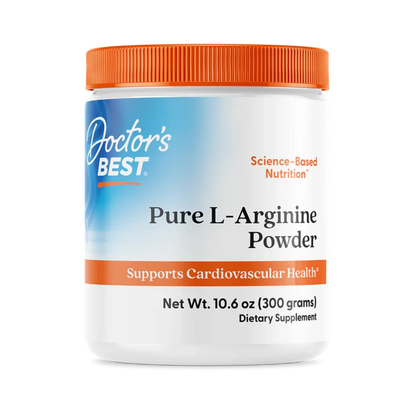 Doctor’s Best, Pure L-Arginine Powder, 300g, 50 Servings
