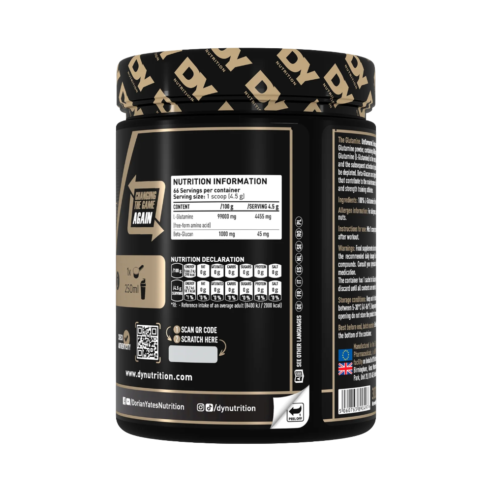 Dy Nutrition, The Glutamine, 300g, 66 Servings