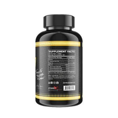 Dynamik Muscle, Omega-3, 100 Capsules, 100 Servings