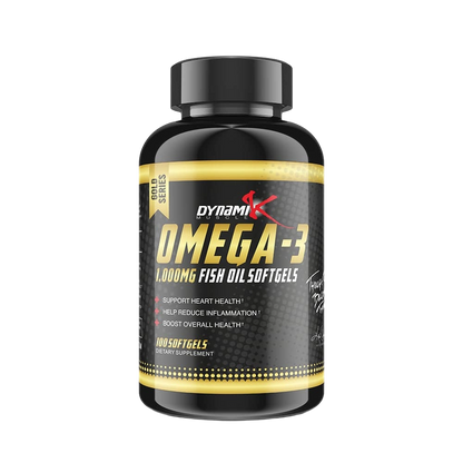 Dynamik Muscle, Omega-3, 100 Capsules, 100 Servings