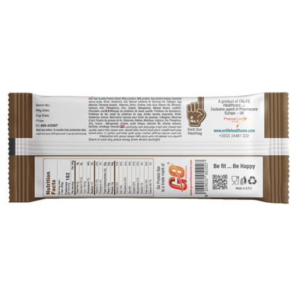 ENLIFE, Go Protein Bar, Muscle Bulk, 50G, Coconut