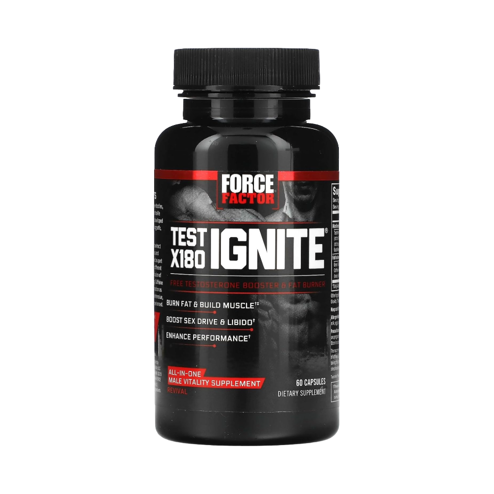 Force Factor, Test X180 Ignite, 60 Capsules, 30 Servings
