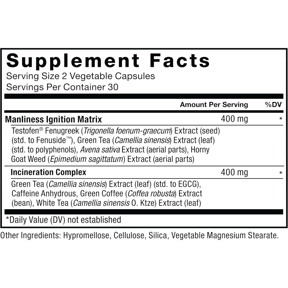 Force Factor, Test X180 Ignite, 60 Capsules, 30 Servings