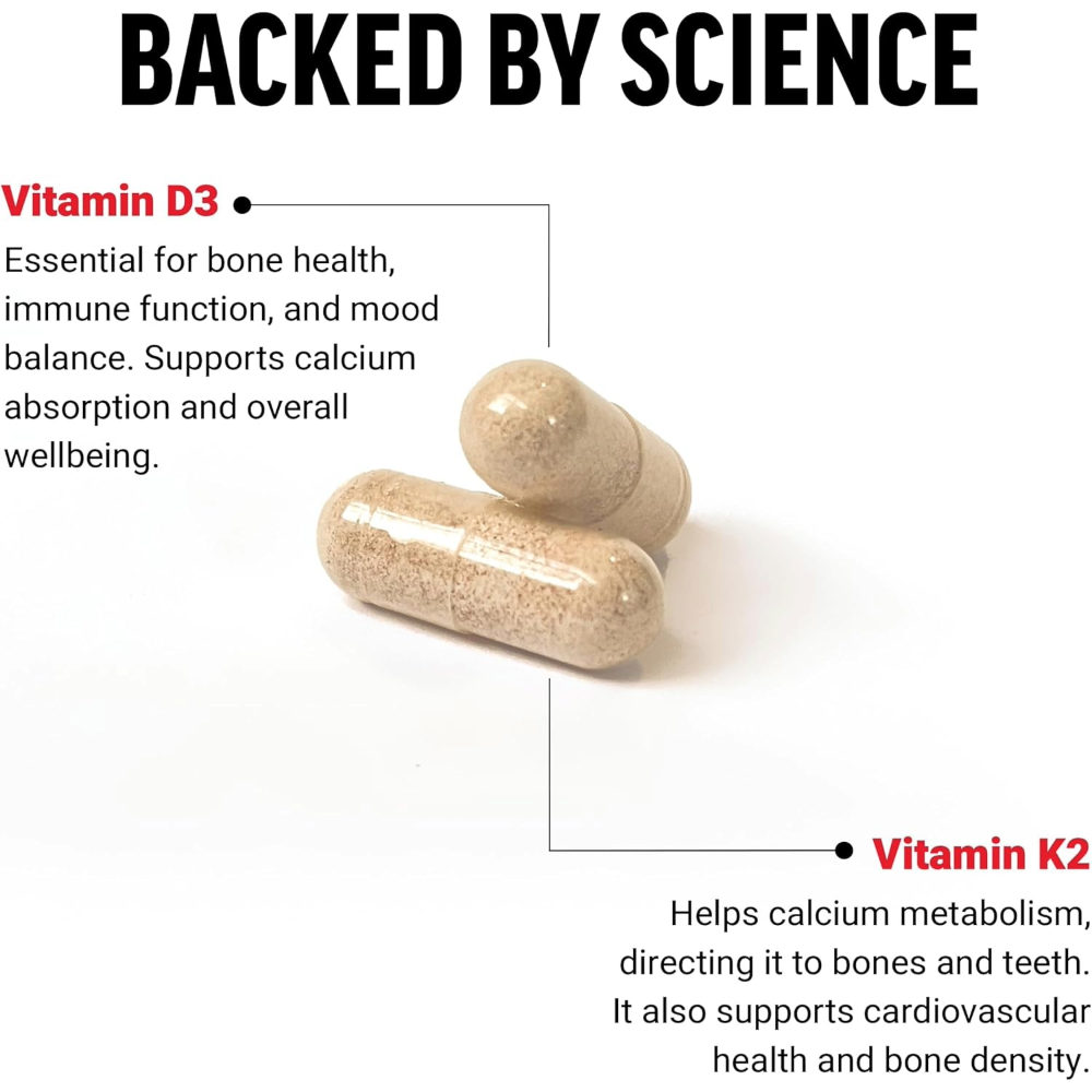 Force Factor, Vitamin D3 & K2, 120 Capsules, 120 Servings