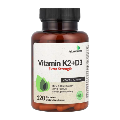 Futurebiotics, Vitamin K2 + D3, Extra Strength, 120 Capsules, 120 Servings
