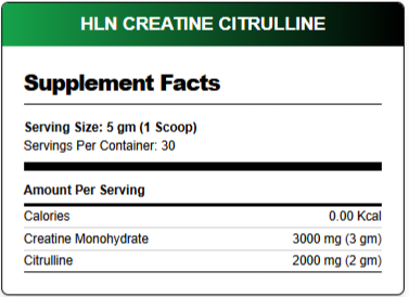 Hard Lab nutrition, Creatine + Citruline, 150g, 30 Servings