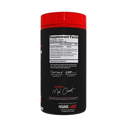 Insane Labz, Psychotic Diablo, 60 Capsules, 60 Servings
