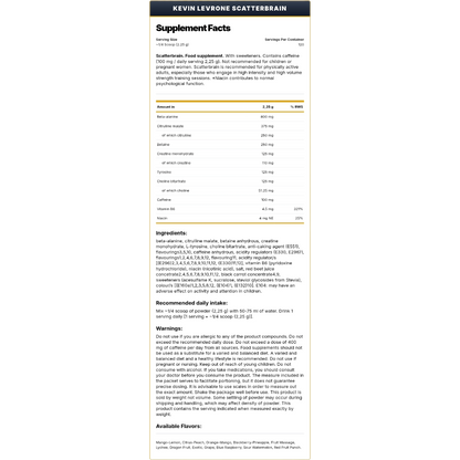 Kevin Levrone, SCATTERBRAIN, 270g, 60 Servings