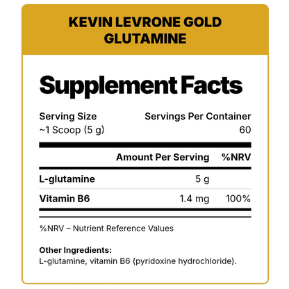 Kevin Levrone, Gold Glutamine, 300g, 60 Servings