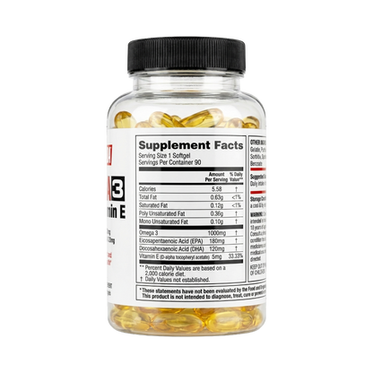 Labrada, Omega 3 With Vitamin E, 90 Softgel, 90 Servings