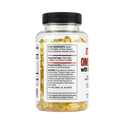 Labrada, Omega 3 With Vitamin E, 90 Softgel, 90 Servings