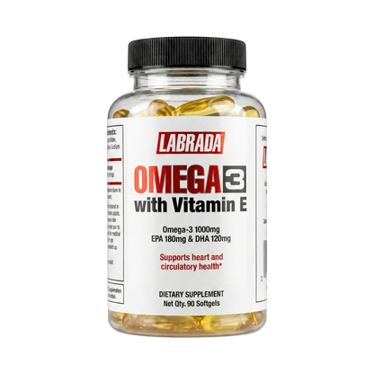 Labrada, Omega 3 With Vitamin E, 90 Softgel, 90 Servings