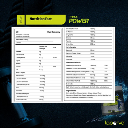 Laperva, Triple Power, 390g, 30 Servings