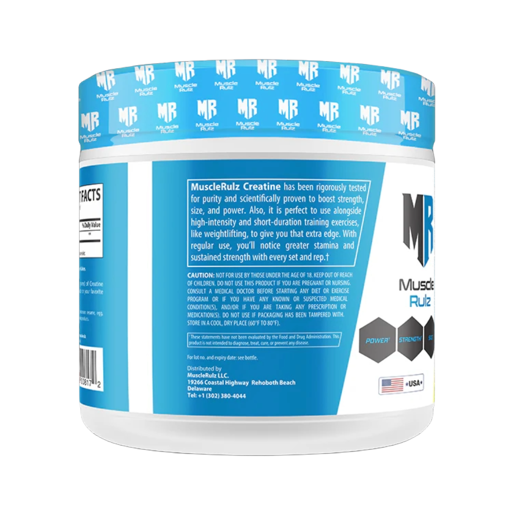 MUSCLE RULZ, Creatine Monohydrate, Unflavored, 300g, 60 Servings
