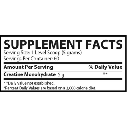 MUSCLE RULZ, Creatine Monohydrate, Unflavored, 300g, 60 Servings