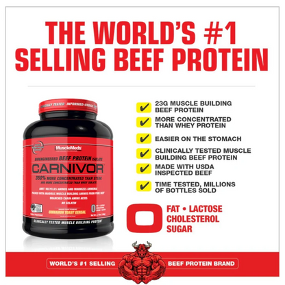 Muscle Meds, Carnivor Beef Isolate, 850g, 28 Servings