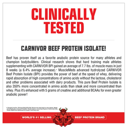 Muscle Meds, Carnivor Beef Isolate, 850g, 28 Servings