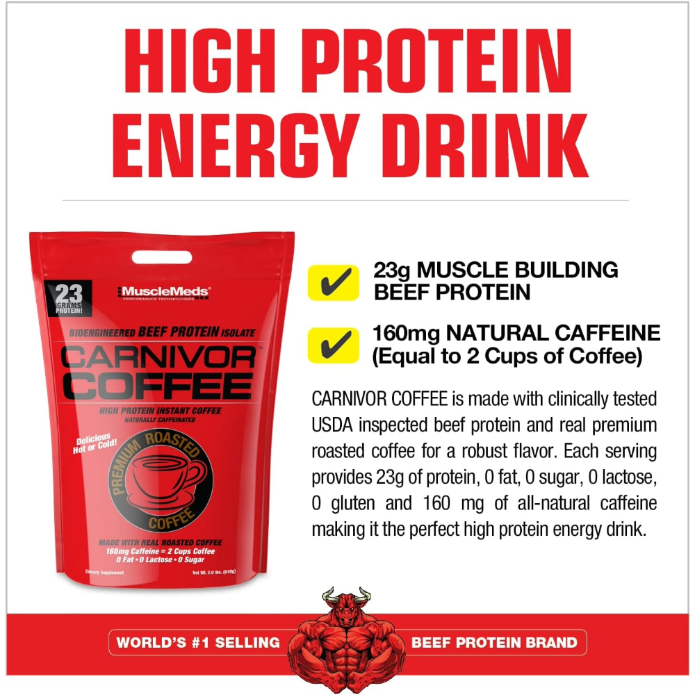 Muscle Meds, Carnivore Isolate Coffee, 924g, 28 Servings