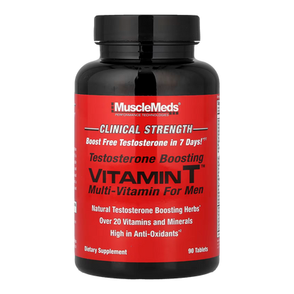 Muscle Meds, VITAMIN T - Multi-Vitamin + Test Booster, 90 Tablets, 30 Servings