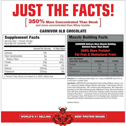 MuscleMeds, Carnivor Beef Isolate, 3.3kg, 100 Servings