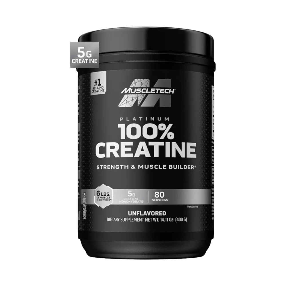 MuscleTech, Platinum 100% Creatine, Unflavored, 400G, 80 Servings