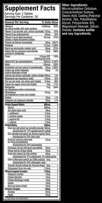 MuscleTech, Platinum Multivitamin, 90 Tablets, 30 servings