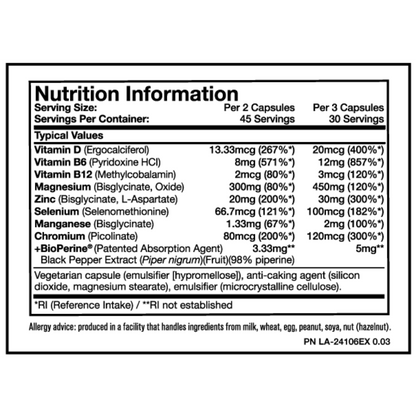 Mutant, ZM8+, 90 Capsules, 30 Servings